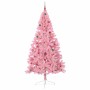 Árbol de Navidad Artificial Preiluminado Rosa 240 cm PVC