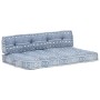 Paletten-Sofakissen aus Indigo-Patchworkstoff von vidaXL, Kissen für Stühle und Sofas - Ref: Foro24-287721, Preis: 146,56 €, ...