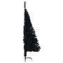 Árbol de Navidad Artificial Preiluminado Negro 120 cm PVC