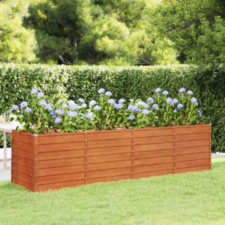 Blumenbeet aus oxidiertem Cortenstahl 320x80x77 cm von vidaXL, Töpfe und Pflanzgefäße - Ref: Foro24-151963, Preis: 143,86 €, ...