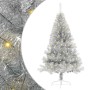 Árbol de Navidad Artificial Preiluminado Plateado 120 cm PET