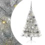 Árbol de Navidad Artificial Preiluminado Plateado 120 cm PET