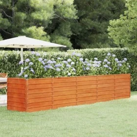 Blumenbeet aus rostigem Cortenstahl, 400 x 80 x 77 cm von vidaXL, Töpfe und Pflanzgefäße - Ref: Foro24-151965, Preis: 196,47 ...