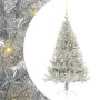 Árbol de Navidad Artificial Preiluminado Plateado 120 cm PET