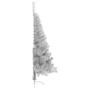 Árbol de Navidad Artificial Preiluminado Plateado 120 cm PET