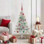 Árbol de Navidad Artificial Preiluminado Plateado 120 cm PET