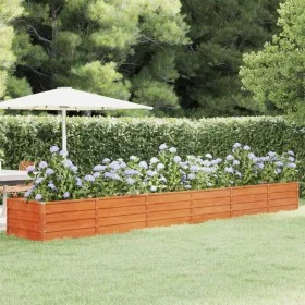 Blumenbeet aus rostigem Cortenstahl, 480 x 80 x 45 cm von vidaXL, Töpfe und Pflanzgefäße - Ref: Foro24-151966, Preis: 109,72 ...