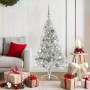 Árbol de Navidad Artificial Preiluminado Plateado 150 cm PET