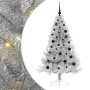 Árbol de Navidad Artificial Preiluminado Plateado 150 cm PET
