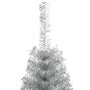 Árbol de Navidad Artificial Preiluminado Plateado 150 cm PET