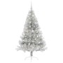 Árbol de Navidad Artificial Preiluminado Plateado 150 cm PET