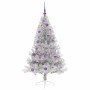 Árbol de Navidad Artificial Preiluminado Plateado 150 cm PET