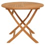 Juego de comedor para jardín 5 piezas madera maciza teca