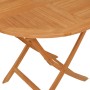 Juego de comedor para jardín 5 piezas madera maciza teca
