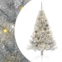 Árbol de Navidad Artificial Preiluminado Plateado 180 cm PET