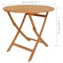 Juego de comedor para jardín 5 piezas madera maciza teca