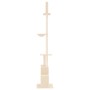 Cremefarbener, deckenhoher Kratzbaum für Katzen, 250,5–276,5 cm von vidaXL, Katzenmöbel - Ref: Foro24-171720, Preis: 72,90 €,...