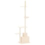 Cremefarbener, deckenhoher Kratzbaum für Katzen, 250,5–276,5 cm von vidaXL, Katzenmöbel - Ref: Foro24-171720, Preis: 72,90 €,...