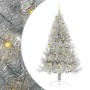 Árbol de Navidad Artificial Preiluminado Plateado 180 cm PET