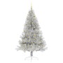 Árbol de Navidad Artificial Preiluminado Plateado 180 cm PET