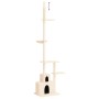 Cremefarbener, deckenhoher Kratzbaum für Katzen, 250,5–276,5 cm von vidaXL, Katzenmöbel - Ref: Foro24-171720, Preis: 72,90 €,...