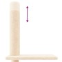 Cream Floor-to-Ceiling Cat Scratching Tree 250.5-276.5 cm by vidaXL, Cat furniture - Ref: Foro24-171720, Price: 72,90 €, Disc...