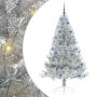 Árbol de Navidad Artificial Preiluminado Plateado 180 cm PET