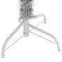 Árbol de Navidad Artificial Preiluminado Plateado 180 cm PET