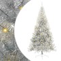 Árbol de Navidad Artificial Preiluminado Plateado 210 cm PET
