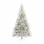 Árbol de Navidad Artificial Preiluminado Plateado 210 cm PET