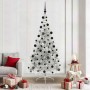 Árbol de Navidad Artificial Preiluminado Plateado 210 cm PET