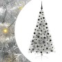 Árbol de Navidad Artificial Preiluminado Plateado 210 cm PET