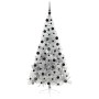 Árbol de Navidad Artificial Preiluminado Plateado 210 cm PET