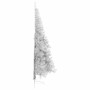 Árbol de Navidad Artificial Preiluminado Plateado 210 cm PET