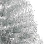 Árbol de Navidad Artificial Preiluminado Plateado 210 cm PET