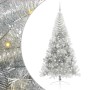 Árbol de Navidad Artificial Preiluminado Plateado 210 cm PET