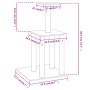 Katzenkratzbaum mit hellgrauen Sisalstämmen 85,5 cm von vidaXL, Katzenmöbel - Ref: Foro24-171739, Preis: 34,22 €, Rabatt: %