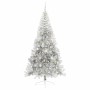 Árbol de Navidad Artificial Preiluminado Plateado 210 cm PET