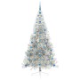 Árbol de Navidad Artificial Preiluminado Plateado 210 cm PET