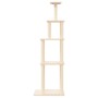 Kratzbaum für Katzen mit cremefarbenen Sisalstämmen, 183 cm von vidaXL, Katzenmöbel - Ref: Foro24-171744, Preis: 75,66 €, Rab...