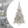 Árbol de Navidad Artificial Preiluminado Plateado 210 cm PET