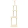 Cat scratching post with cream sisal posts 183 cm by vidaXL, Cat furniture - Ref: Foro24-171744, Price: 74,37 €, Discount: %