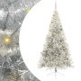 Árbol de Navidad Artificial Preiluminado Plateado 240 cm PET