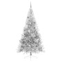 Árbol de Navidad Artificial Preiluminado Plateado 240 cm PET