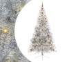 Árbol de Navidad Artificial Preiluminado Plateado 240 cm PET