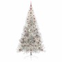 Árbol de Navidad Artificial Preiluminado Plateado 240 cm PET