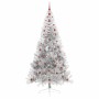 Árbol de Navidad Artificial Preiluminado Plateado 240 cm PET