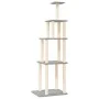 Cat scratching post with light gray sisal posts 183 cm by vidaXL, Cat furniture - Ref: Foro24-171745, Price: 76,85 €, Discoun...