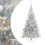 Árbol de Navidad Artificial Preiluminado Plateado 240 cm PET