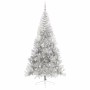 Árbol de Navidad Artificial Preiluminado Plateado 240 cm PET
